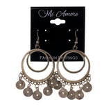 Silver-Tone Metal Dangle-Earrings #LQE1689