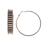 Colorful  Striped Hoop-Earrings #LQE1696