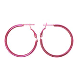 Neon Hoop-Earrings Pink Color #LQE1702