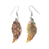 Colorful  Leaf Shell Dangle-Earrings #LQE1738