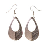 Glitter Sparkle Dangle-Earrings Silver-Tone Color #LQE1740