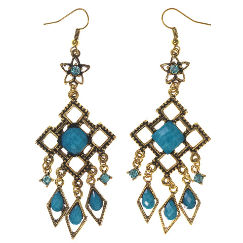 Colorful  Star Dangle-Earrings #LQE1751