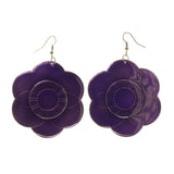 Colorful  Flower Dangle-Earrings #LQE1764