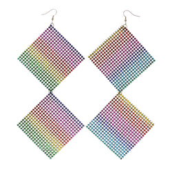 Colorful  Rainbow Dangle-Earrings #LQE1787