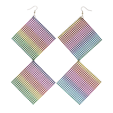 Colorful  Rainbow Dangle-Earrings #LQE1787