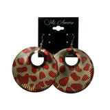 Colorful  Cheetah Print Dangle-Earrings #LQE1796