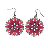 Colorful  Flower Dangle-Earrings #LQE1804