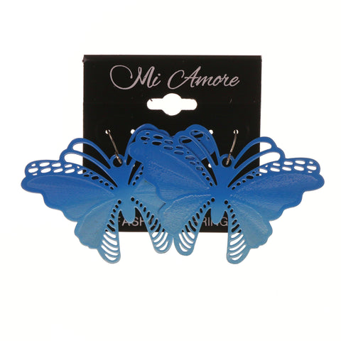 Ombre Butterfly Dangle-Earrings Blue Color #LQE1814