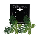 Ombre Butterfly Dangle-Earrings Green Color #LQE1815