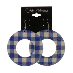 Colorful  Plaid Dangle-Earrings #LQE1828