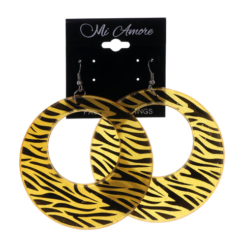 Colorful  Zebra Print Dangle-Earrings #LQE1831