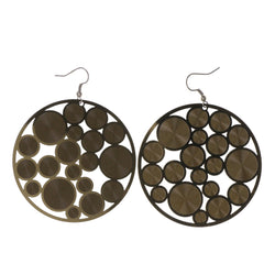 Gold-Tone Metal Dangle-Earrings #LQE1833