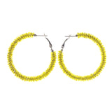 Colorful  AV Finish Hoop-Earrings #LQE1841