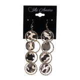 Silver-Tone Metal Dangle-Earrings #LQE1876