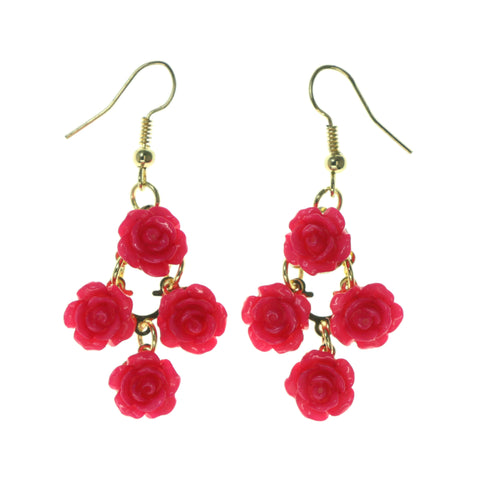 Colorful  Rose Chandelier-Earrings #LQE1913