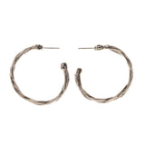 Silver-Tone Metal Dangle-Earrings #LQE1927