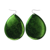 Green Metal Dangle-Earrings #LQE1937