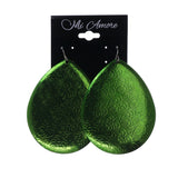 Green Metal Dangle-Earrings #LQE1937