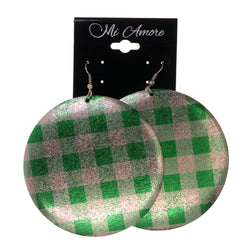 Colorful  Plaid Dangle-Earrings #LQE2009