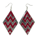 Colorful  Chevron Dangle-Earrings #LQE2033