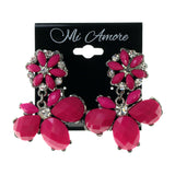 Colorful  Flower Dangle-Earrings #LQE2060