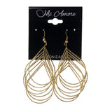 Gold-Tone Metal Dangle-Earrings #LQE2085