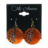Colorful  Cheetah Print Shell Dangle-Earrings #LQE2111