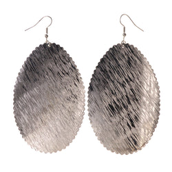 Silver-Tone Metal Dangle-Earrings #LQE2158