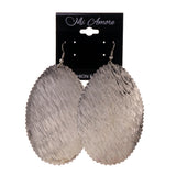 Silver-Tone Metal Dangle-Earrings #LQE2158