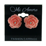 Colorful  Rose Stud-Earrings #LQE2162