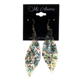 Colorful  Leaf Dangle-Earrings #LQE2174