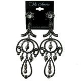 Mi Amore Drop-Dangle-Earrings Black