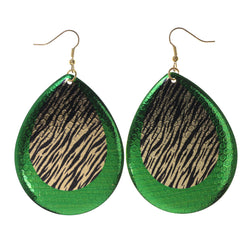 Colorful  Zebra Print Dangle-Earrings #LQE2229