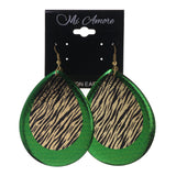 Colorful  Zebra Print Dangle-Earrings #LQE2229