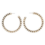 Gold-Tone Metal Dangle-Earrings #LQE2240