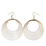 Gold-Tone Metal Dangle-Earrings #LQE2243