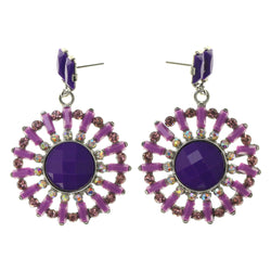 Colorful  AB Finish Drop-Dangle-Earrings #LQE2247