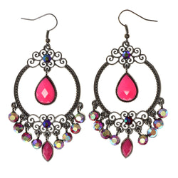 Colorful  AB Finish Dangle-Earrings #LQE2248