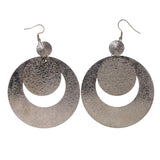 Silver-Tone Metal Dangle-Earrings #LQE2271