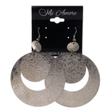 Silver-Tone Metal Dangle-Earrings #LQE2271