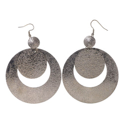 Silver-Tone Metal Dangle-Earrings #LQE2280