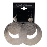 Silver-Tone Metal Dangle-Earrings #LQE2280