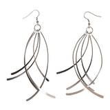 Silver-Tone Metal Dangle-Earrings #LQE2283