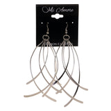 Silver-Tone Metal Dangle-Earrings #LQE2283