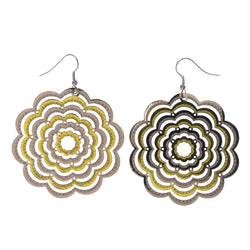Colorful  Flowers Dangle-Earrings #LQE2305