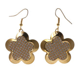 Colorful  Glitter Sparkle Flower Dangle-Earrings #LQE2306