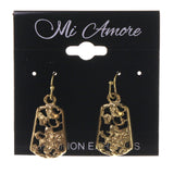 Flowers Dangle-Earrings Gold-Tone Color #LQE2311