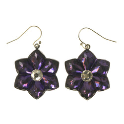 Colorful  Flowers Dangle-Earrings #LQE2312