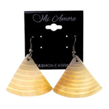 Shell Dangle-Earrings White Color #LQE2341
