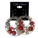 Colorful  Flowers Dangle-Earrings #LQE2349